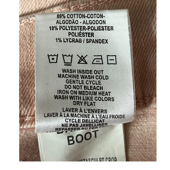 DL1961 Jeans Bridget Bellini High-Rise Instasculpt Raw Hem boot Crop size 32 - Picture 5 of 5